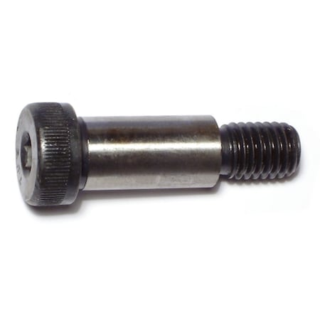 Midwest Fastener Shoulder Screw, 13 (Coarse) Thr Sz, 3/4 in Thr Lg, 1-1/4 in Shoulder Lg, Steel, 2 PK 71623